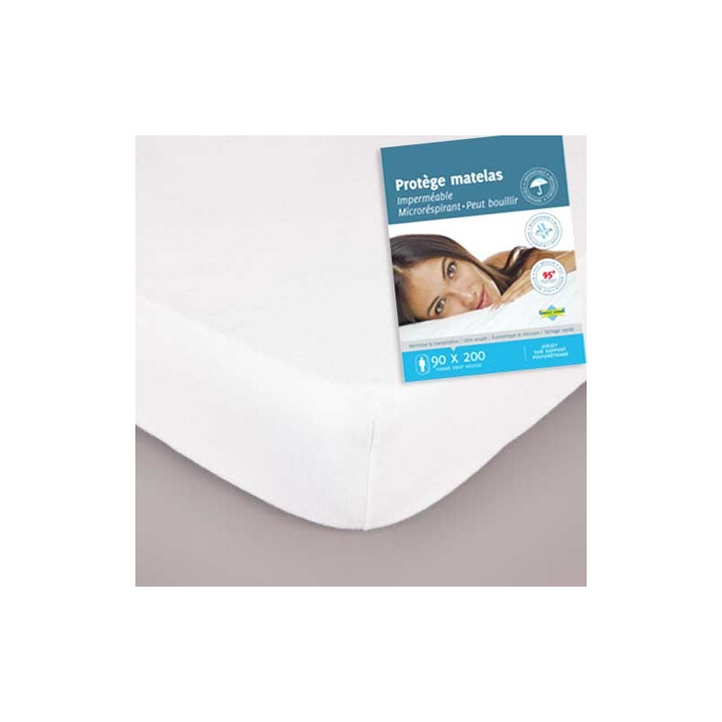 Housse à Matelas Étanche Hygiénique lavable à 90° ou produits virucides