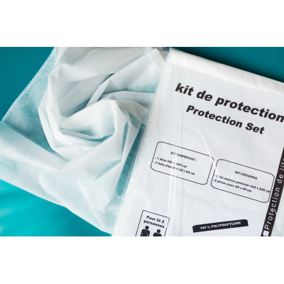 Kit protection, alèse plateau et taie(s) 45*75